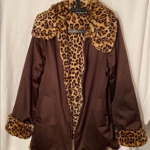 Dennis Basso reversible jacket size XS